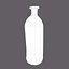 Bouteille en verre de style médiéval