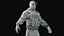 Personaje de soldado listo para el juego - Modelo 3D de baja poli con rigging