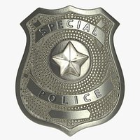 Special Police Hat Badge