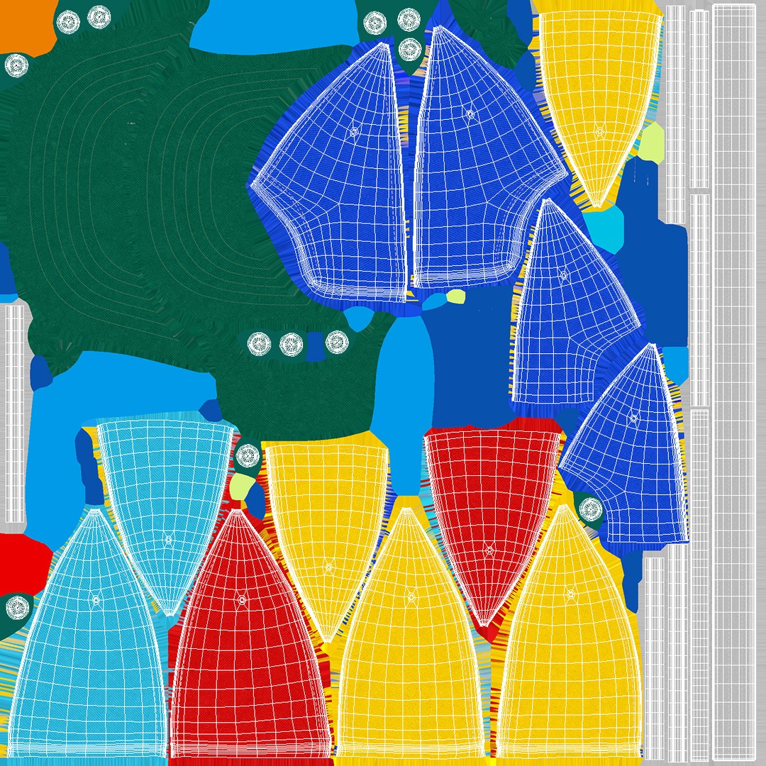 Multi Colored Propeller Cap model TurboSquid 1784326