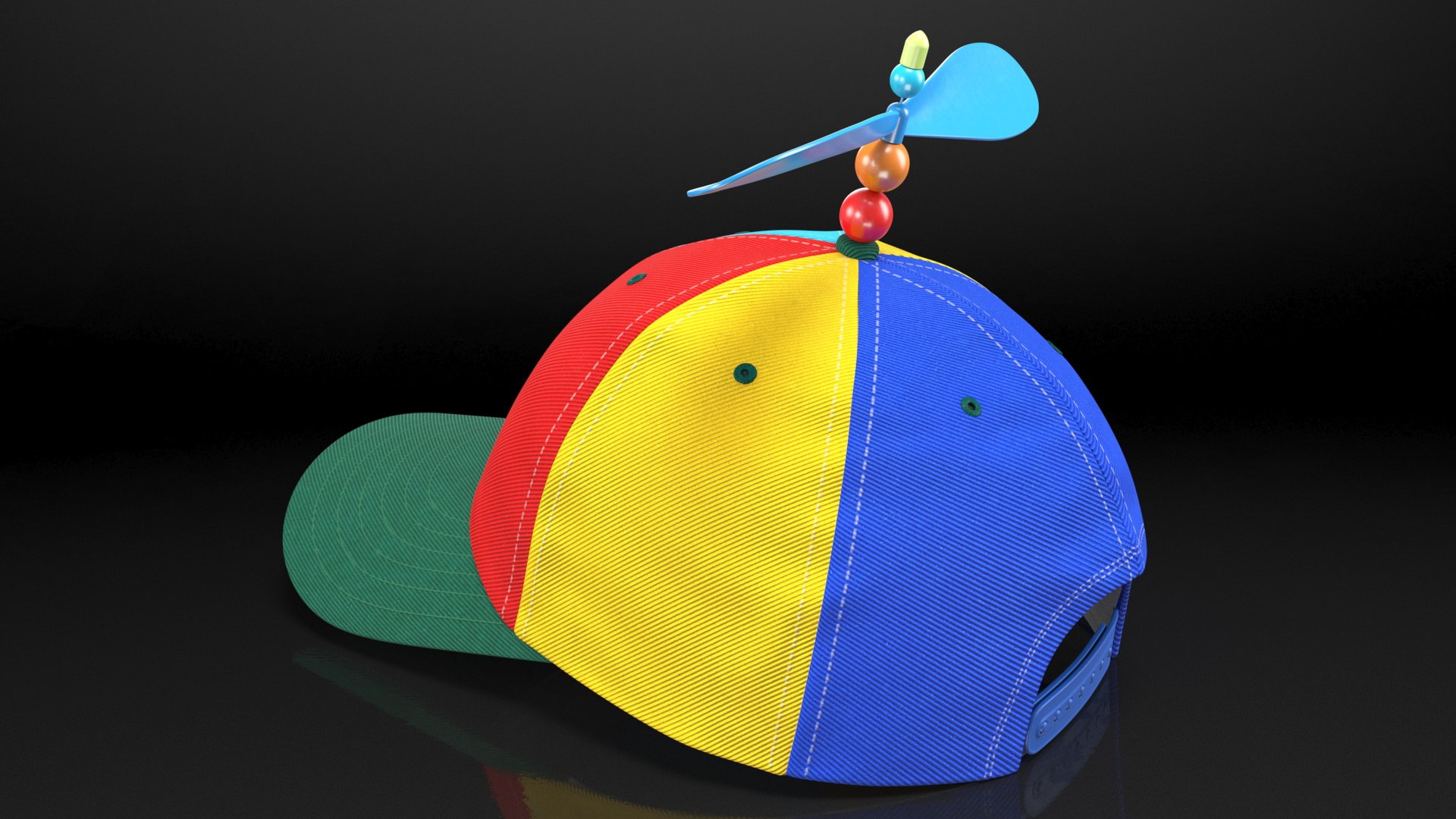 Multi Colored Propeller Cap Model TurboSquid 1784326