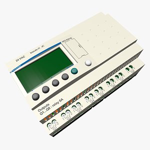 PLC Zelio Logic SR2B201B 3D model