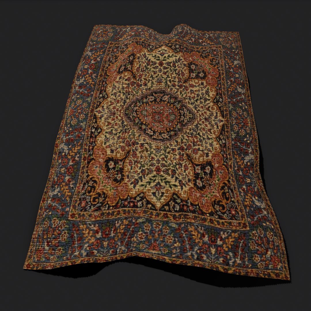 Flower Design Tapestry 3D Model - TurboSquid 1690509