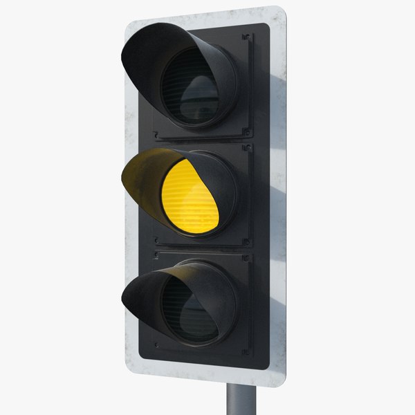 modelo 3d Traffic Signal Yellow HD - TurboSquid 2017496