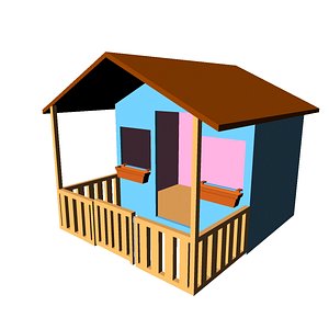 3D playhouse wendy house