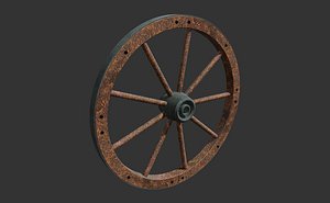 3D Wagon wheel model