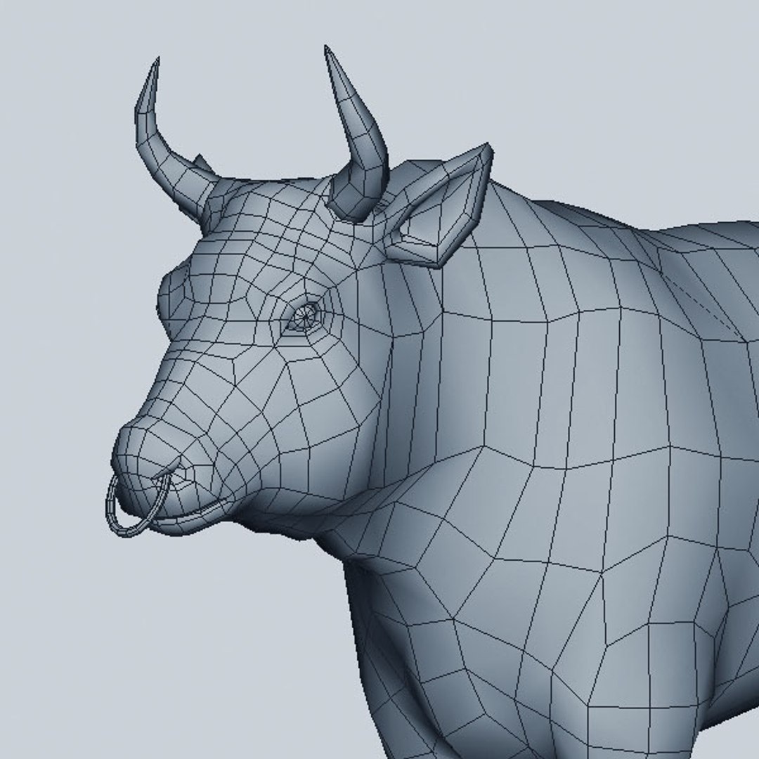 3d Model Bull