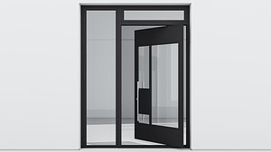 Aluminium door 211 3D
