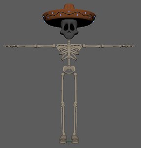 3D Coco Walking Animation -Skeleton- model