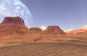 pbr desert landscape 3D model