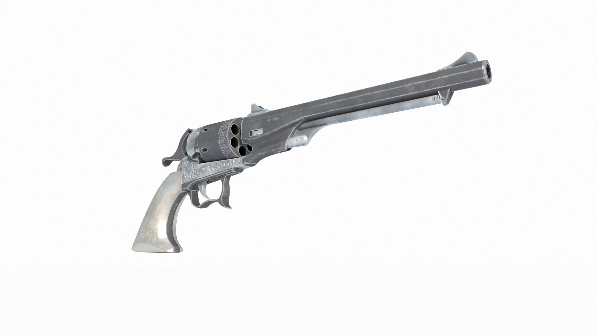 Old style exquisite revolver 3D model https://p.turbosquid.com/ts-thumb/V5/uQgdeX/a5/ca2/jpg/1729417126/1920x1080/fit_q87/35882ba54ea161553b7d5e4b6ed78eaf263e62ee/ca2.jpg