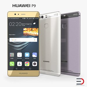 Huawei P9 3D Models Set