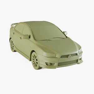 Mitsubishi Lancer 2009 3D model