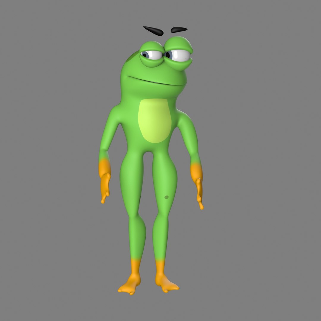 3D animator frog - TurboSquid 1427516