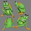 3D animator frog