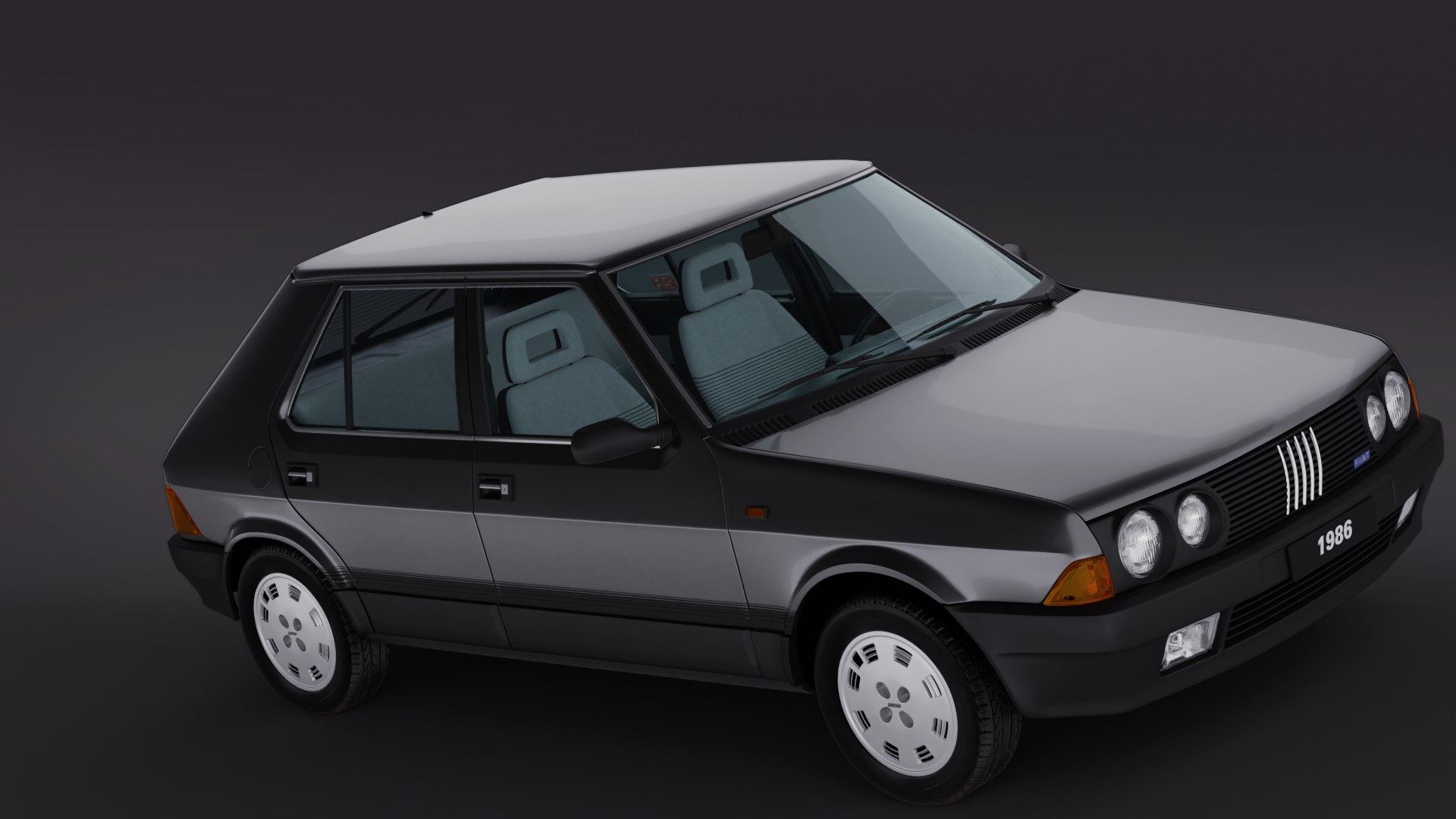 ITES - Fiat Ritmo Turbo - Jouet Tchécoslovaque plastique - 25cm