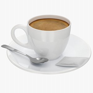 3D Coffee Cup Espresso 3 model