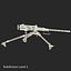 3d machine gun browning m2