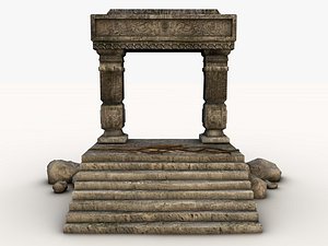 Ancient entrance with stones