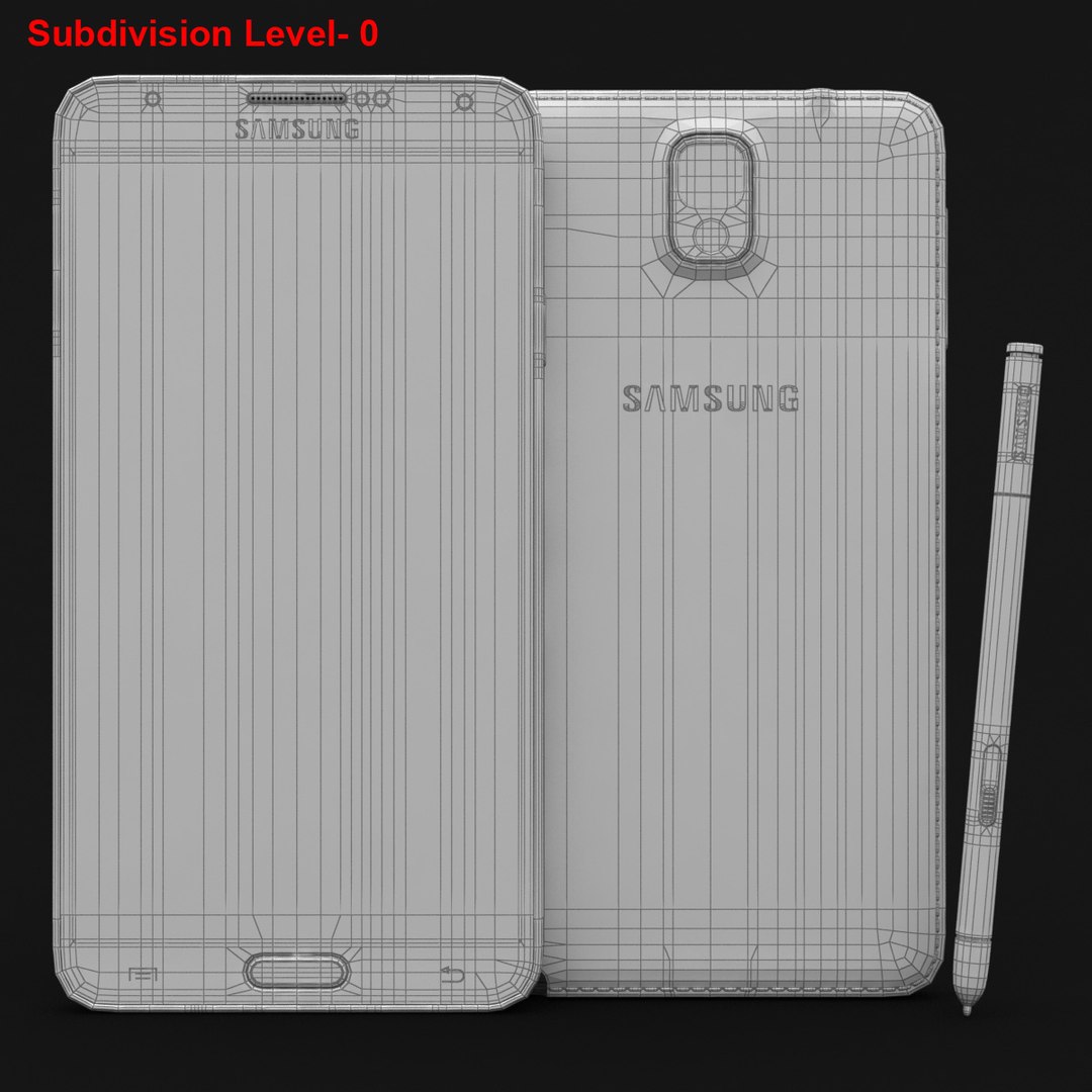 3d Samsung Galaxy Note 3 Model