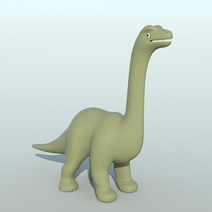 3d small brontosaurus toy