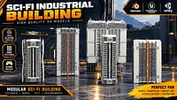 Sci-Fi Industrial Buildings Pack