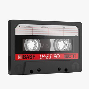 Cassette Tape - BASF LH Extra I 90 1985-1987 - No Case 3D model