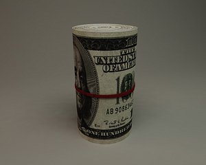 dollar roll 10 3d model