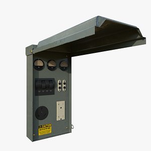 3D Electric Panel Box model