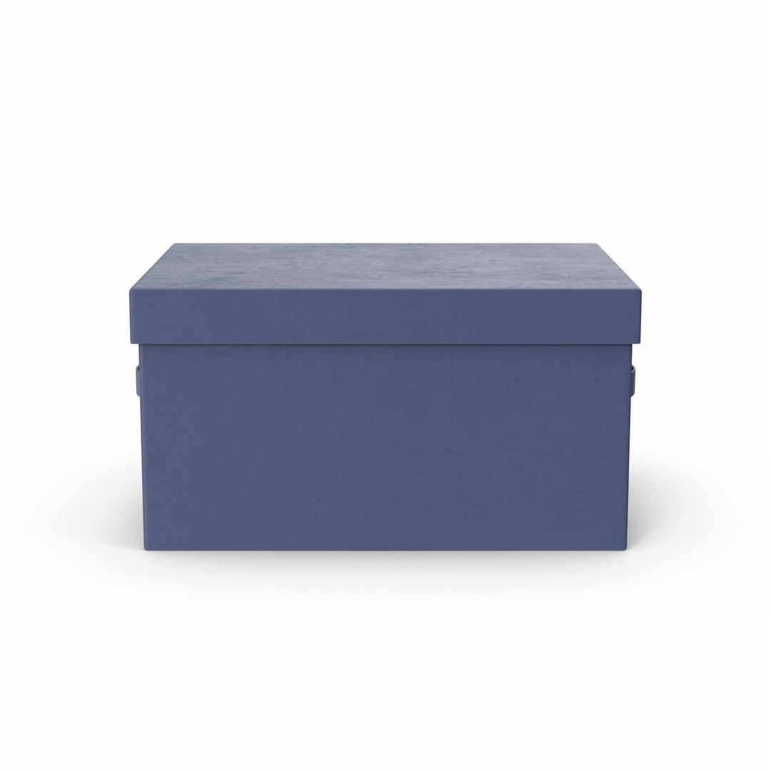 Blue Storage Box Model TurboSquid 1975192