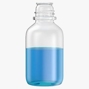 laboratory bottle small isopropanol 3D