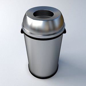 3D simplehuman trash stainless model - TurboSquid 1568652