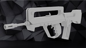 Famas low poly