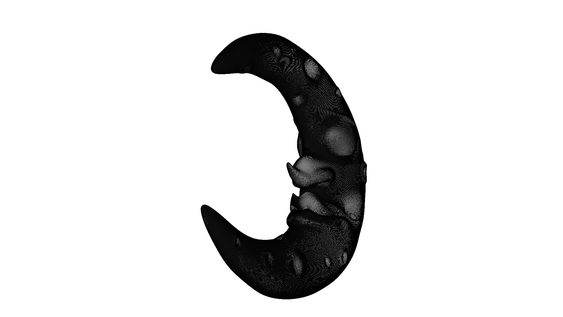 3D Stylized Cartoon Sculped High Poly Moon - TurboSquid 2351687