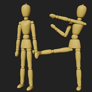 Rigged Puppet 3D model