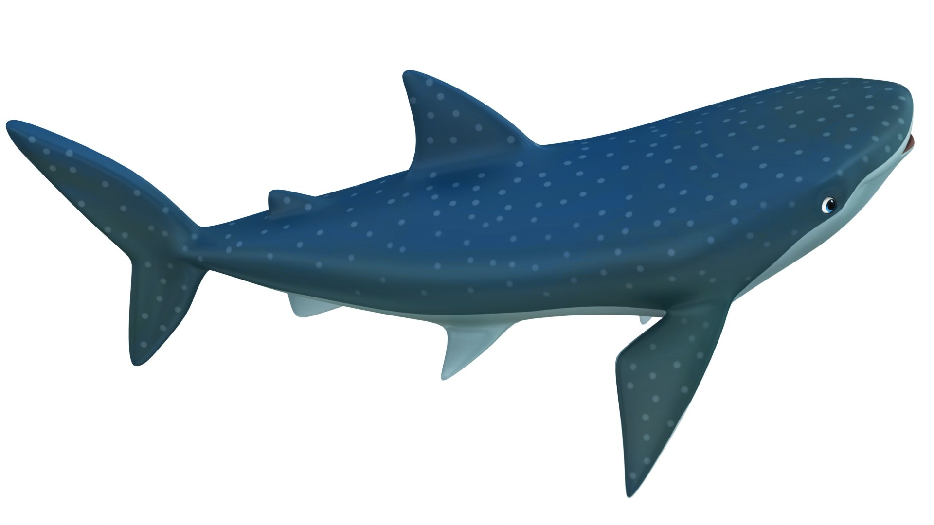 Cartoon Whale Shark 3D Model - TurboSquid 2086794
