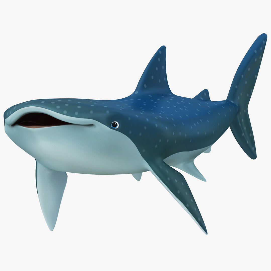 Cartoon Whale Shark 3D model - TurboSquid 2086794