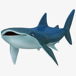 Cartoon Whale Shark 3D model