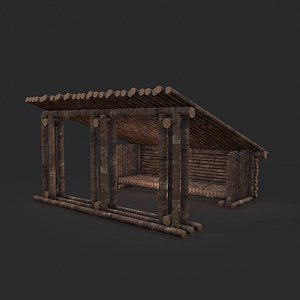 Viking Hut U 3D model