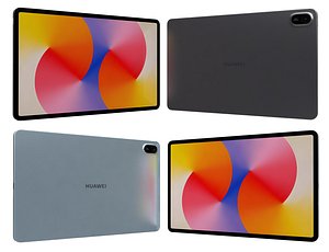 3D Huawei MatePad SE 11 Nebula Gray And Crystal Blue