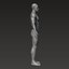 Анатомически правильное мускулистое мужское тело Low и High Poly Low-poly 3D модель