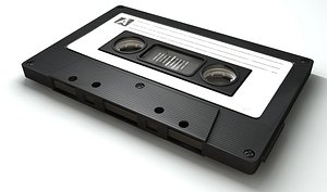 vintage cassette tape c4d