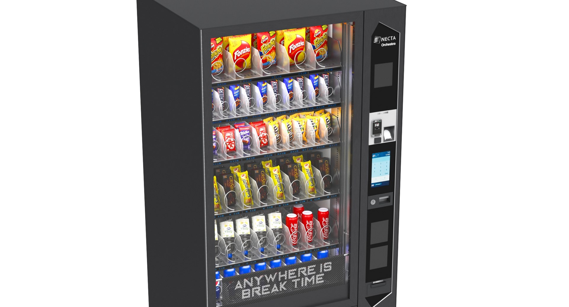 Necta Orchestra Touch Vending Machine Model - TurboSquid 1782493