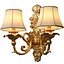 Golden sconce in classic style Wall lamp Double Light 3D model 3D model