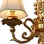 Golden sconce in classic style Wall lamp Double Light 3D model 3D model