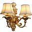 Golden sconce in classic style Wall lamp Double Light 3D model 3D model