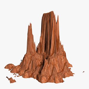 3d mountain rock landscape