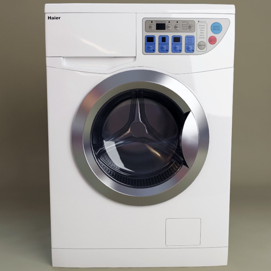 haier washer dryer combo 3d model