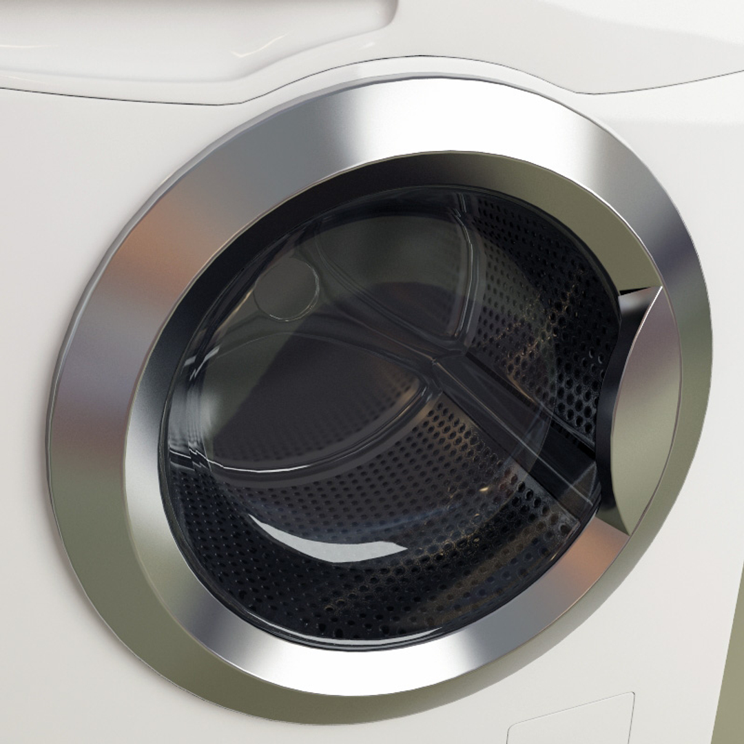 haier washer dryer combo 3d model