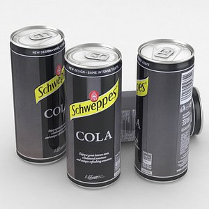 3D beverage schweppes cola